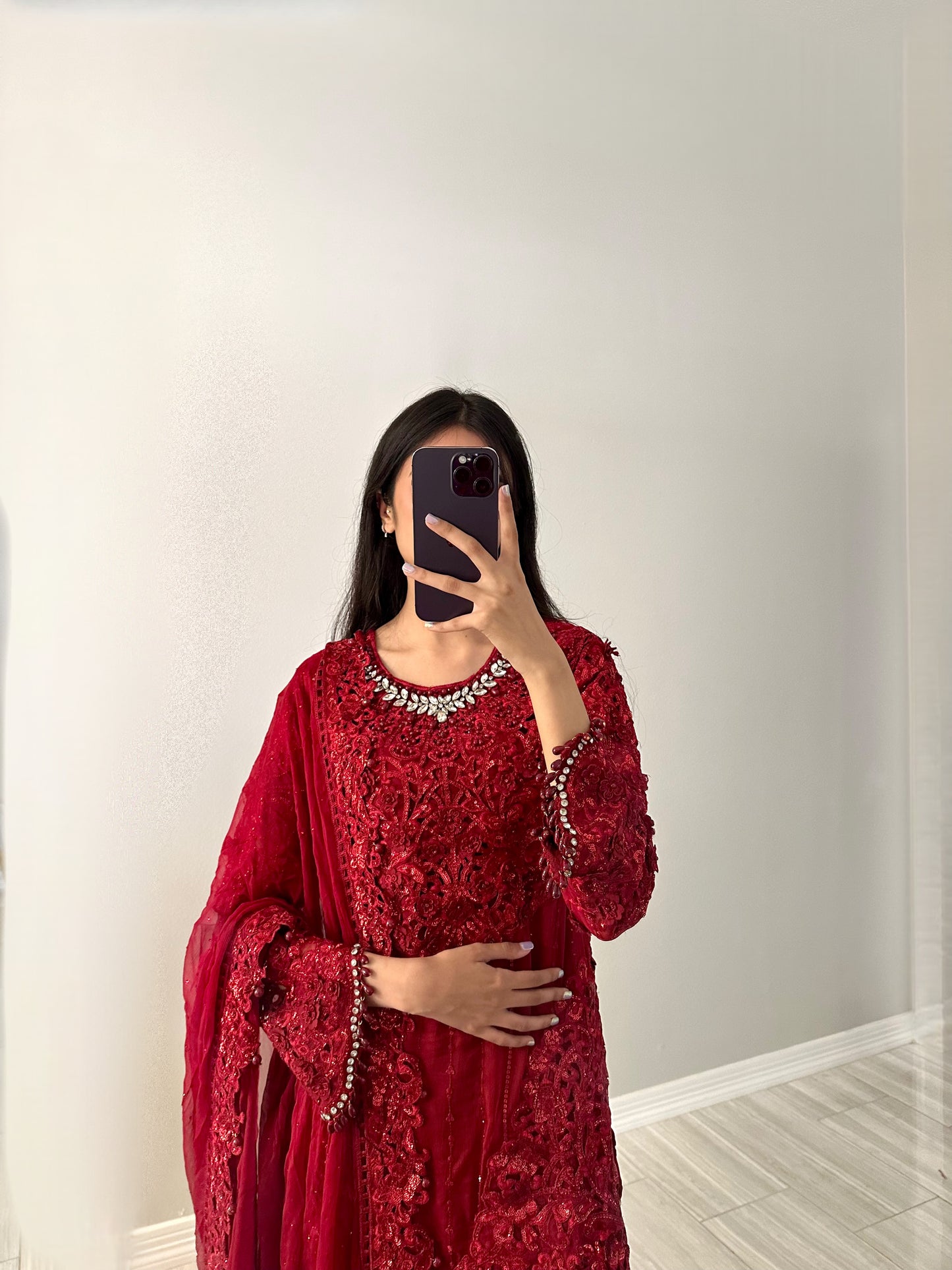 Maria B. Bridal Ruby Garara Suit