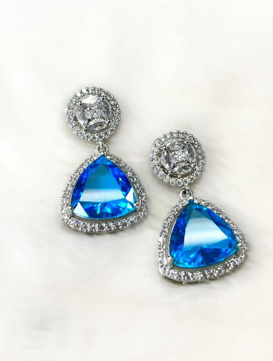 Sky blue small earrings