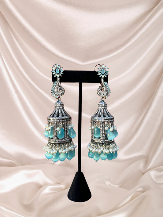 Azure Cage Earrings